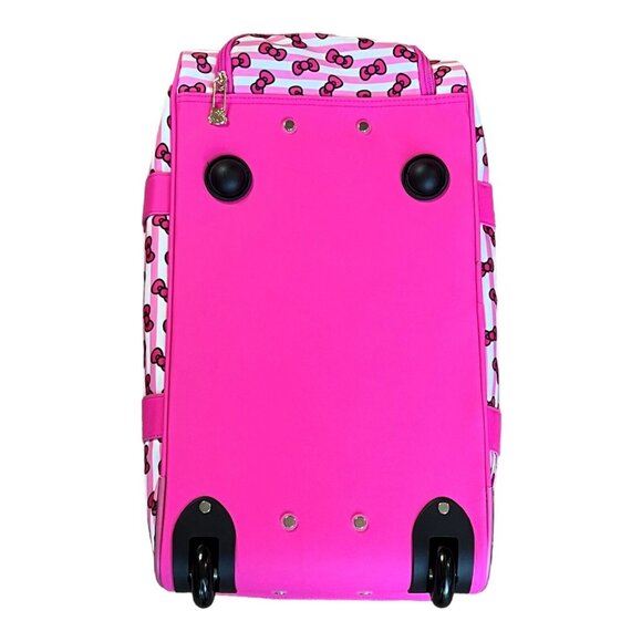 Sanrio Hello Kitty Bioworld Rolling Duffle Luggage Carry-On Travel Bag - Picture 6 of 8